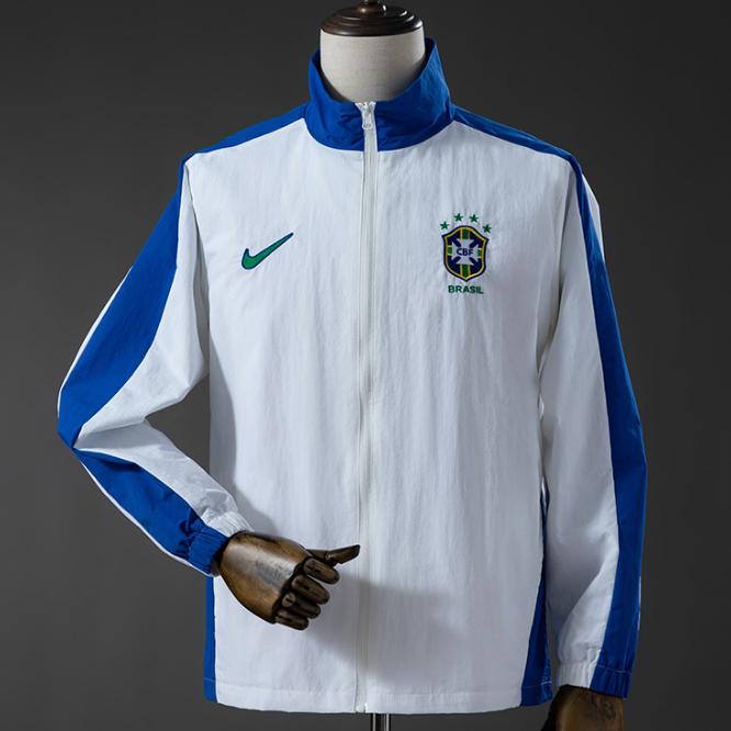 Brazil 1998 Retro Windbreaker Jacket White