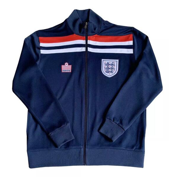 England 1980 Training Jacket Navy Retro