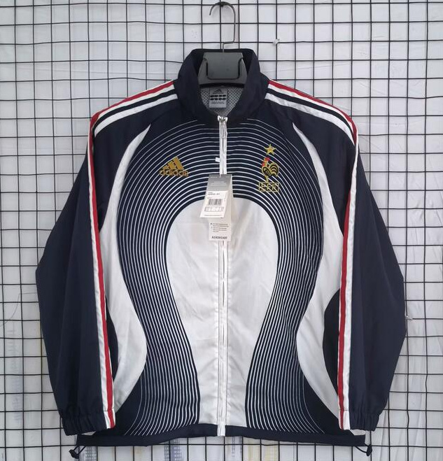 France 2025-26 Retro Windbreaker Jacket Navy White