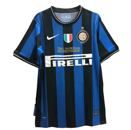 Inter Milan 09-10 Retro Home Jersey UCL Final Match with Italian Badge