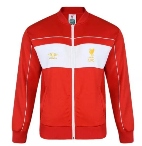 Liverpool 1982 Training Jacket Retro Red