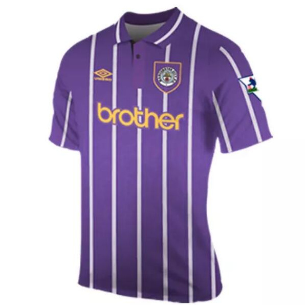 Manchester City 1993 Away Soccer Jersey Retro