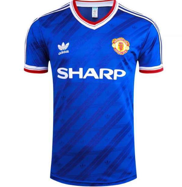 Manchester United 1986-87 Away Soccer Jersey Retro