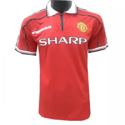 Manchester United 1998-1999 Home Retro Soccer Jersey