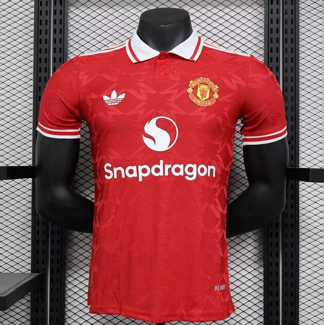 Manchester United 2024-25 Special Retro Red Soccer Jersey Player Version