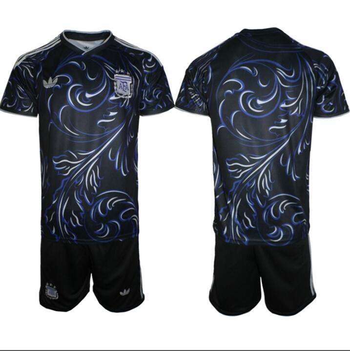 Men's Argentina Blank Or Custom 2026 World Cup Away FIFA Suit Kits jersey