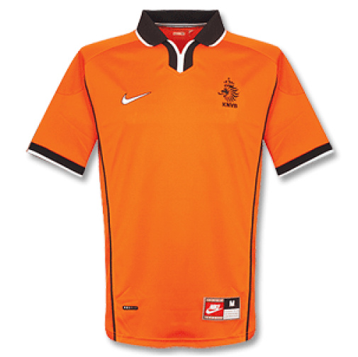 Netherland 1998 Retro Home Soccer Jersey Shir