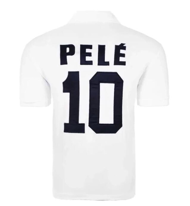 PELE #10 Retro Santos FC 1970 Home Soccer Jersey