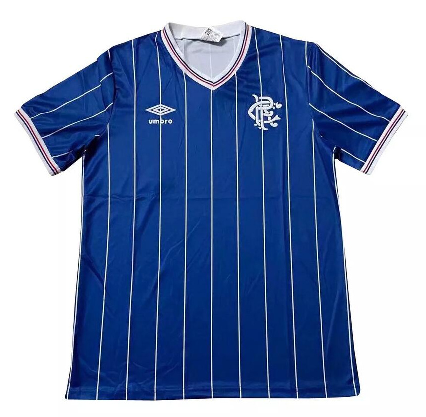 Rangers 1982-83 Home Soccer Jersey Retro