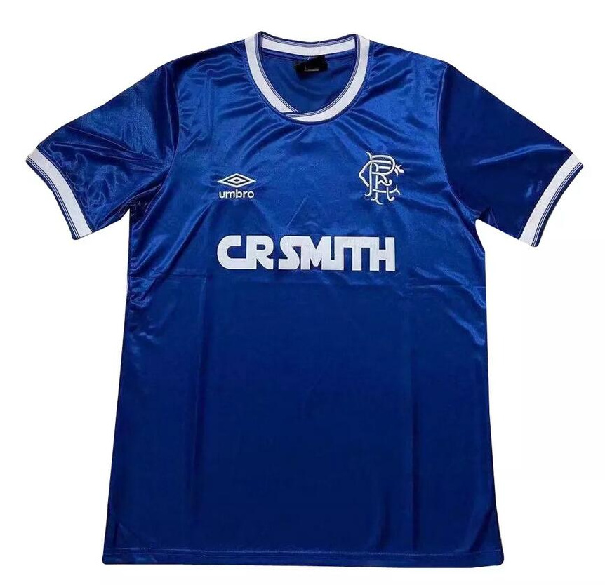 Rangers 1984-87 Home Soccer Jersey Retro