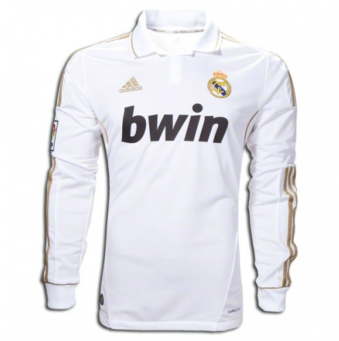 Real Madrid 11-12 Home Retro Long Sleeve Soccer Jersey Shirt