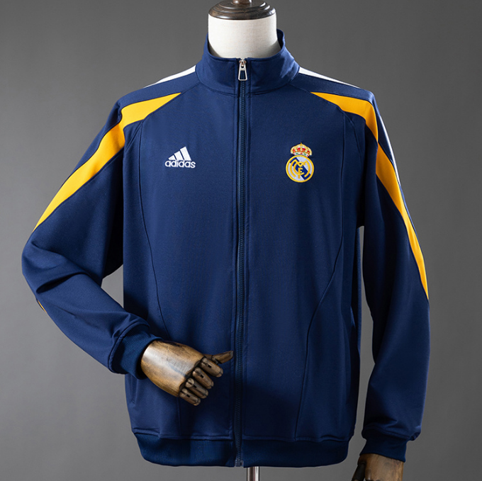 Real Madrid 1998-99 Retro Training Jacket Navy