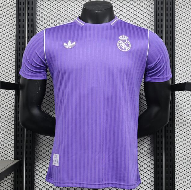 Real Madrid 2025-26 Special Edition Retro Purple Soccer Jersey Player Version