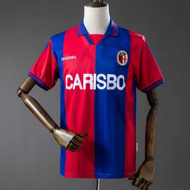 Retro 1996-97 Bologna F.C. 1909 Home Soccer Jersey
