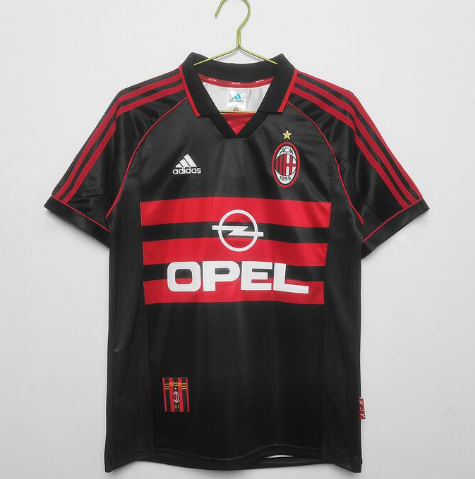 Retro AC Milan 1998-99 Away Soccer Jersey