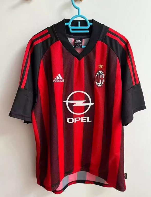 Retro AC Milan 2002-03 Home Soccer Jersey