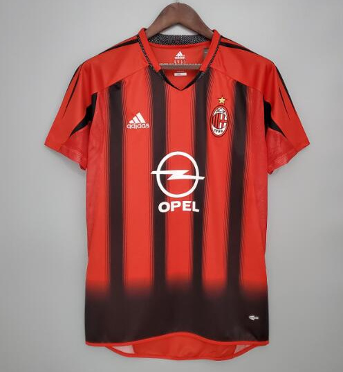 Retro AC Milan 2004-05 Home Soccer Jersey