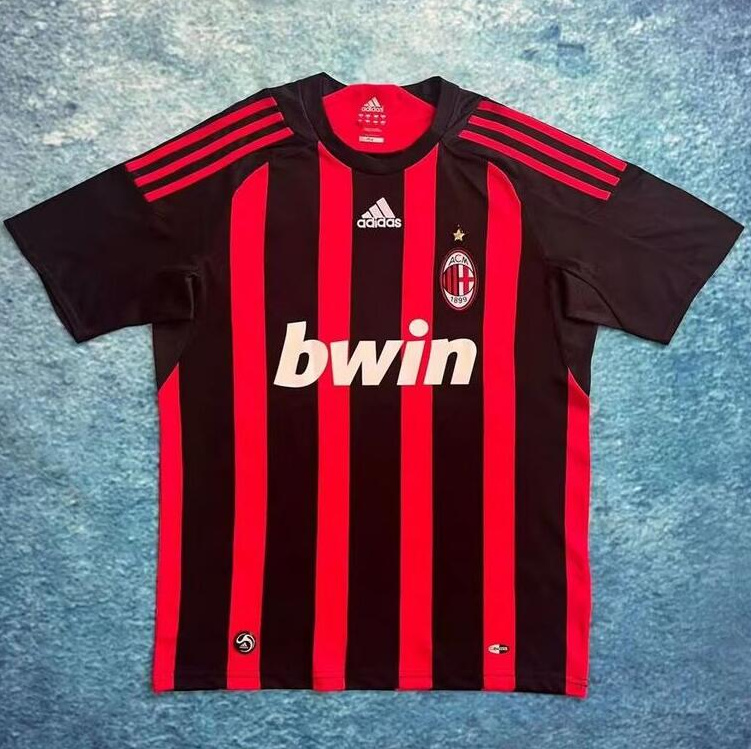 Retro AC Milan 2008-09 Home Soccer Jersey