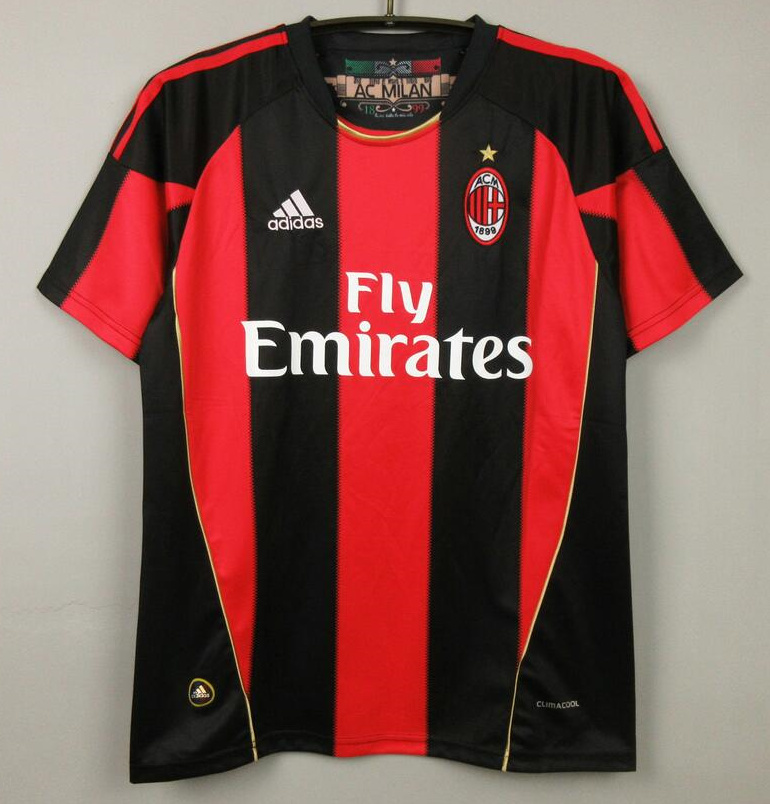 Retro AC Milan 2010-11 Home Soccer Jersey