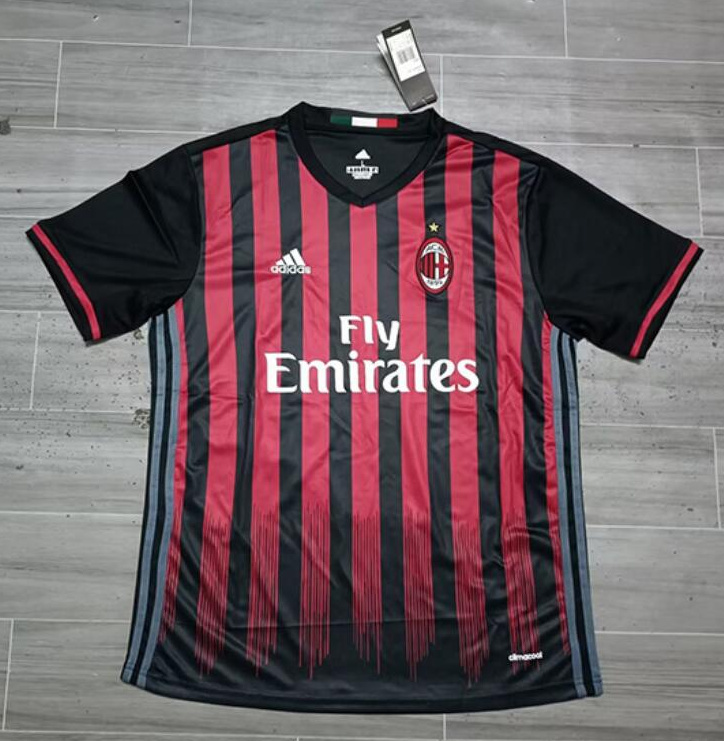 Retro AC Milan 2016-17 Home Soccer Jersey