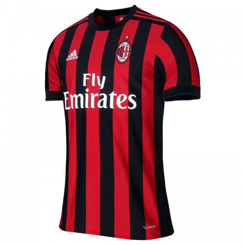 Retro AC Milan 2017-18 Home Soccer Jersey