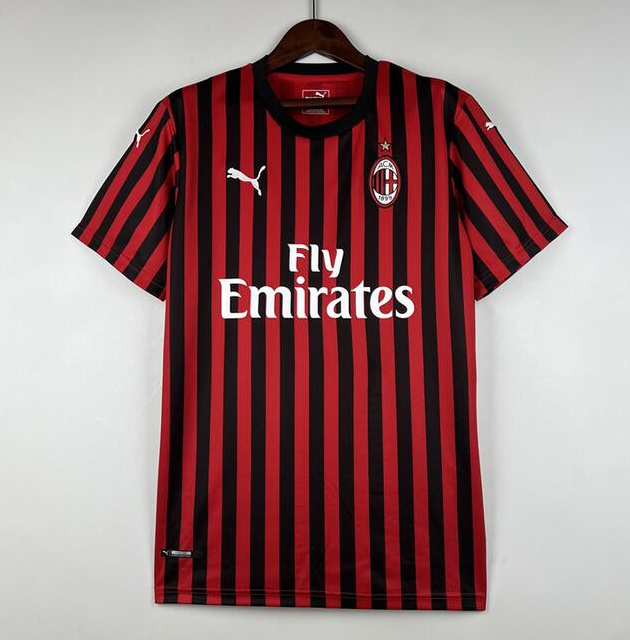 Retro AC Milan 2019-20 Home Soccer Jersey