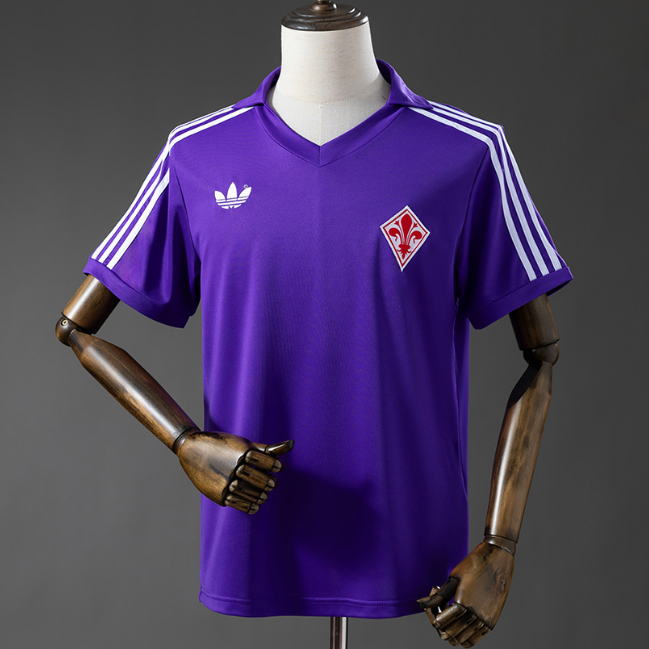 Retro ACF Fiorentina 1979-80 Home Soccer Jersey