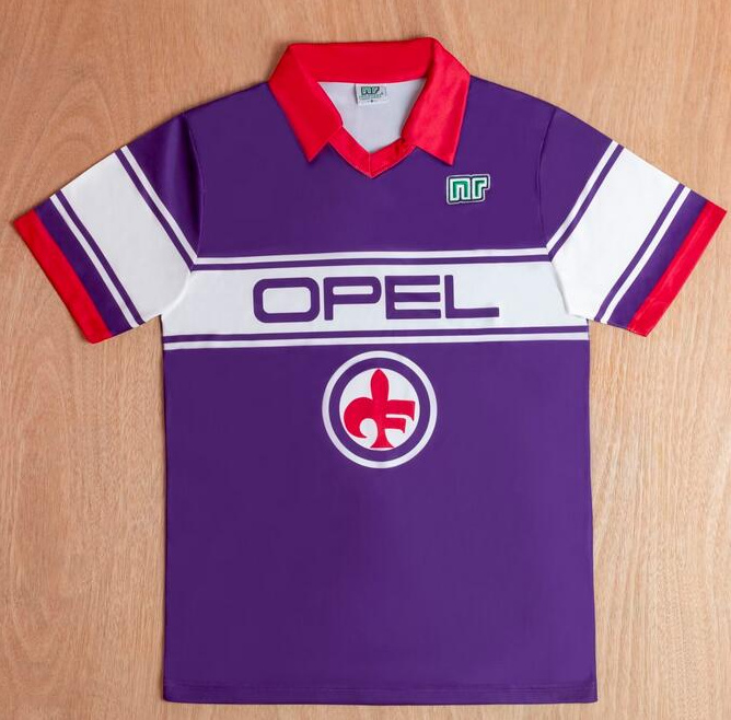 Retro ACF Fiorentina 1984-85 Home Soccer Jersey