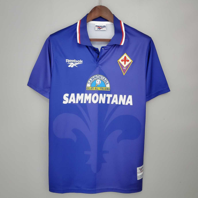 Retro ACF Fiorentina 1995-96 Home Soccer Jersey