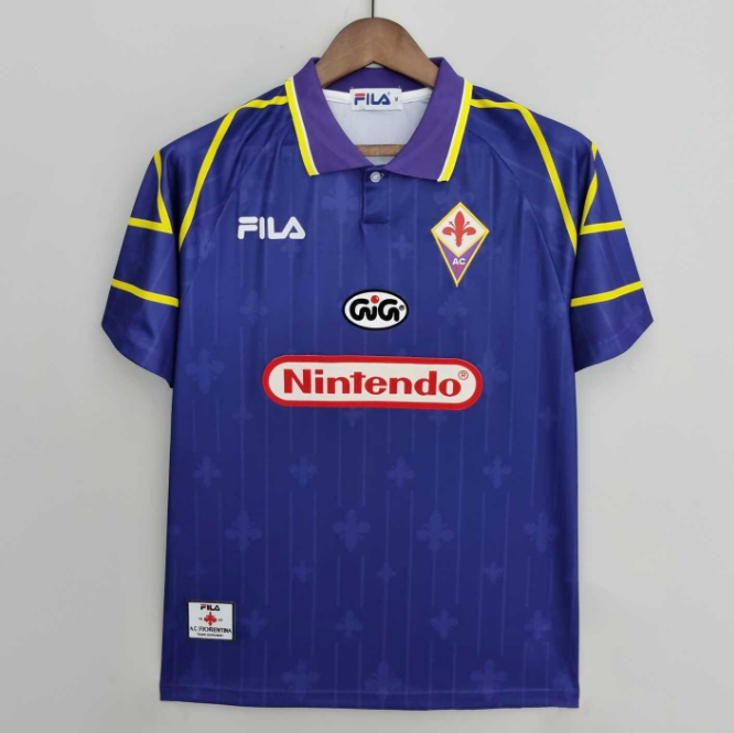 Retro ACF Fiorentina 1997-98 Home Soccer Jersey