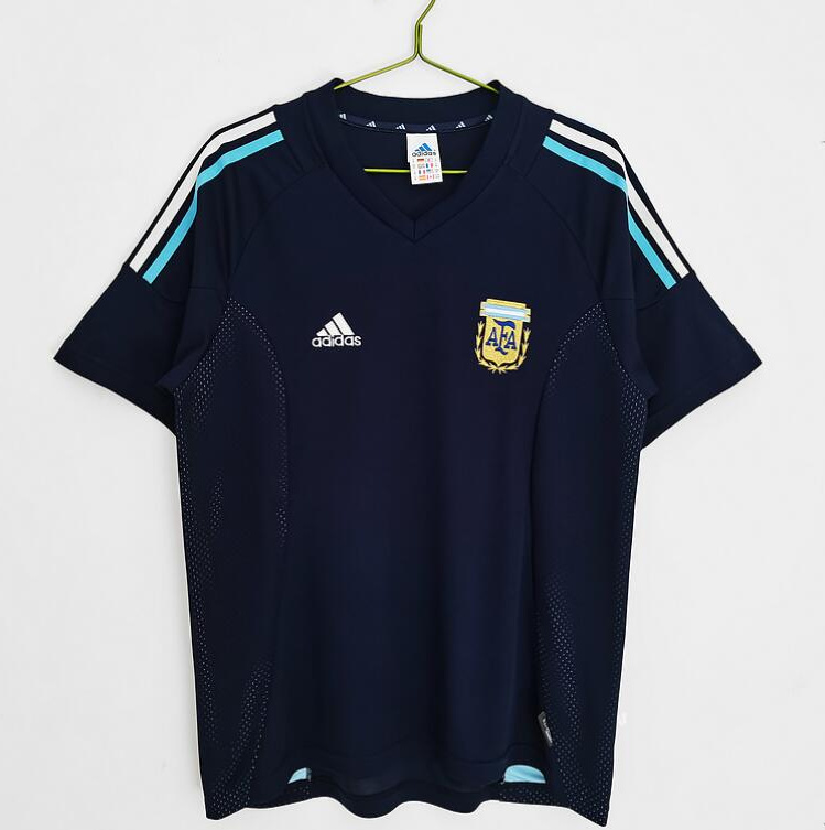Retro Argentina 2002 Away Soccer Jersey