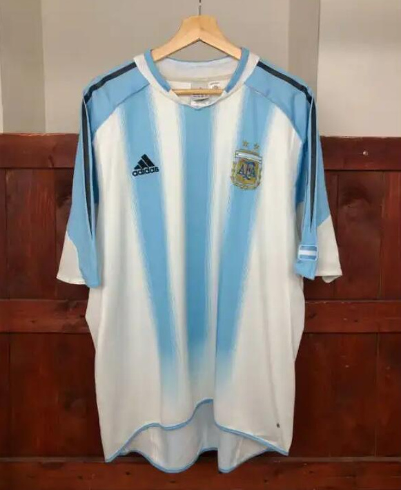 Retro Argentina 2004 Home Soccer Jersey