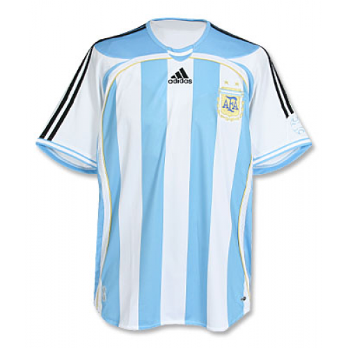 Retro Argentina 2006 Home Soccer Jersey Shirt