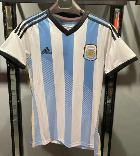 Retro Argentina 2014 Home Soccer Jersey