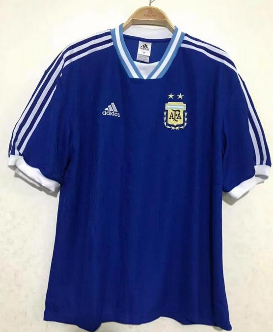 Retro Argentina Away Soccer Jersey