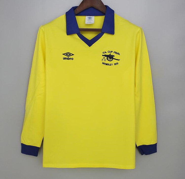 Retro Arsenal 1971-79 Away Long Sleeve Soccer Jersey
