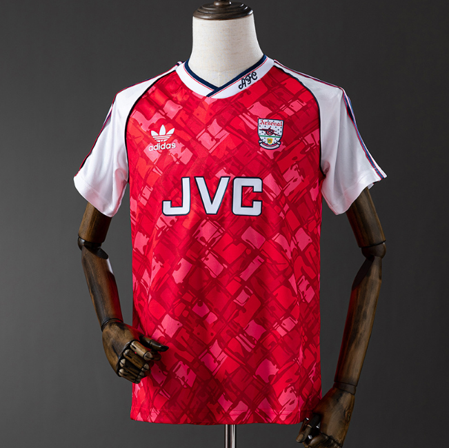 Retro Arsenal 1990-92 Home Soccer Jersey