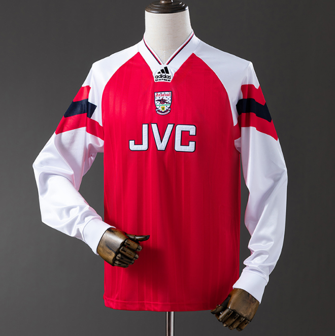 Retro Arsenal 1992-94 Home Long Sleeve Soccer Jersey