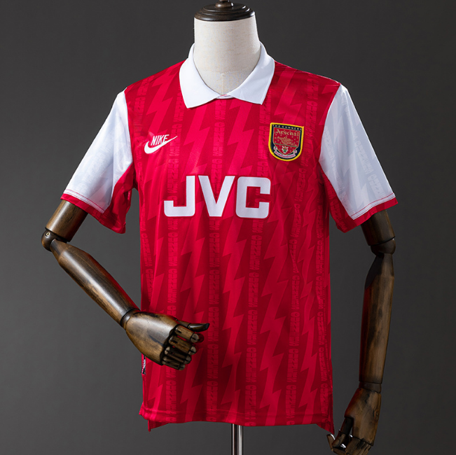 Retro Arsenal 1994-96 Home Soccer Jersey