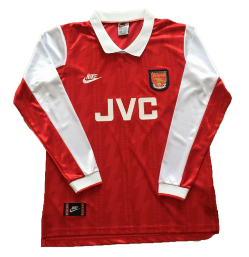 Retro Arsenal 1994 Home Long Sleeve Soccer Jersey