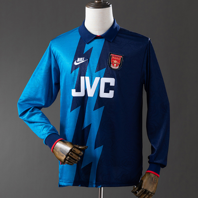 Retro Arsenal 1995-96 Away Long Sleeve Soccer Jersey