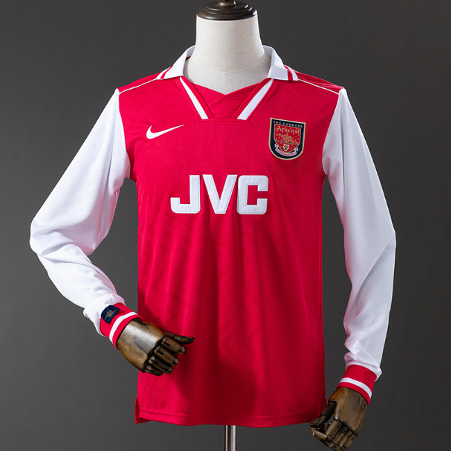 Retro Arsenal 1996-97 Home Long Sleeve Soccer Jersey
