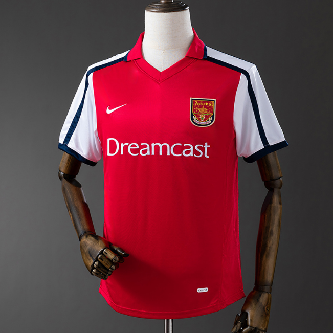 Retro Arsenal 2001-02 Home Soccer Jersey