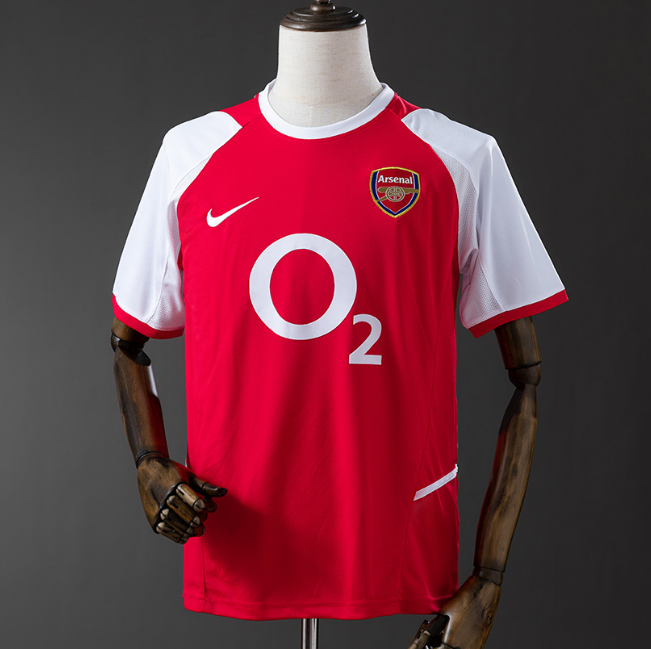 Retro Arsenal 2002-04 Home Soccer Jersey