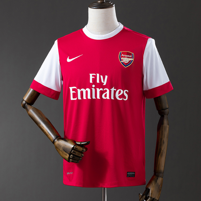 Retro Arsenal 2010-11 Home Soccer Jersey