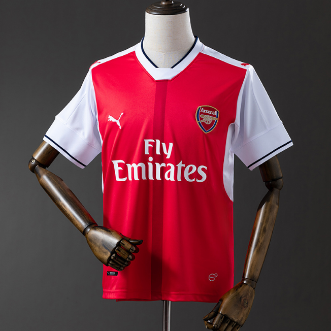 Retro Arsenal 2016-17 Home Soccer Jersey