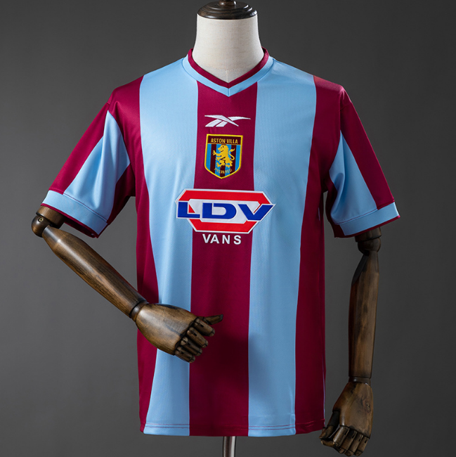 Retro Aston Villa 1999-2000 Home Soccer Jersey