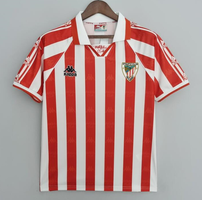 Retro Athletic Bilbao 1995-97 Home Soccer Jersey