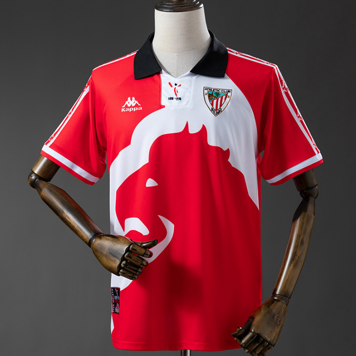 Retro Athletic Bilbao 1997-98 Home Soccer Jersey