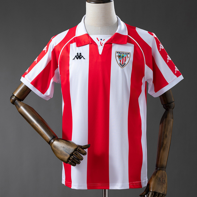 Retro Athletic Bilbao 1998-99 Home Soccer Jersey